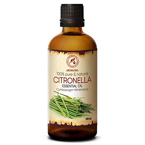 Citronellaöl 100ml - Cymbopogon Winterianus - 100% Reine &...